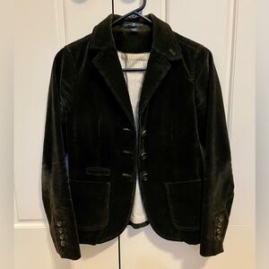 Gap dark brown corduroy blazer